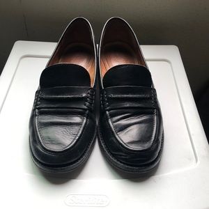 Madewell Leather Black Loafers